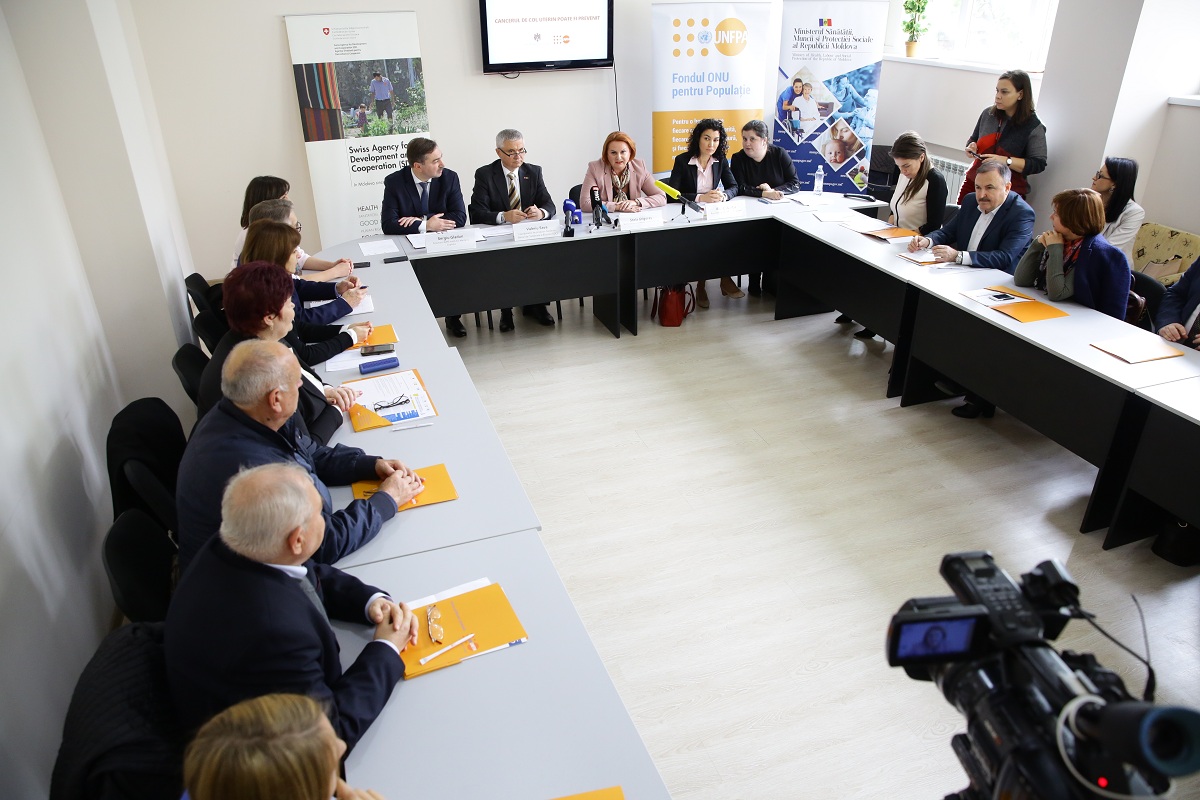 Lansarea proiectului de prevenire a cancerului de col uterin în Republica Moldova