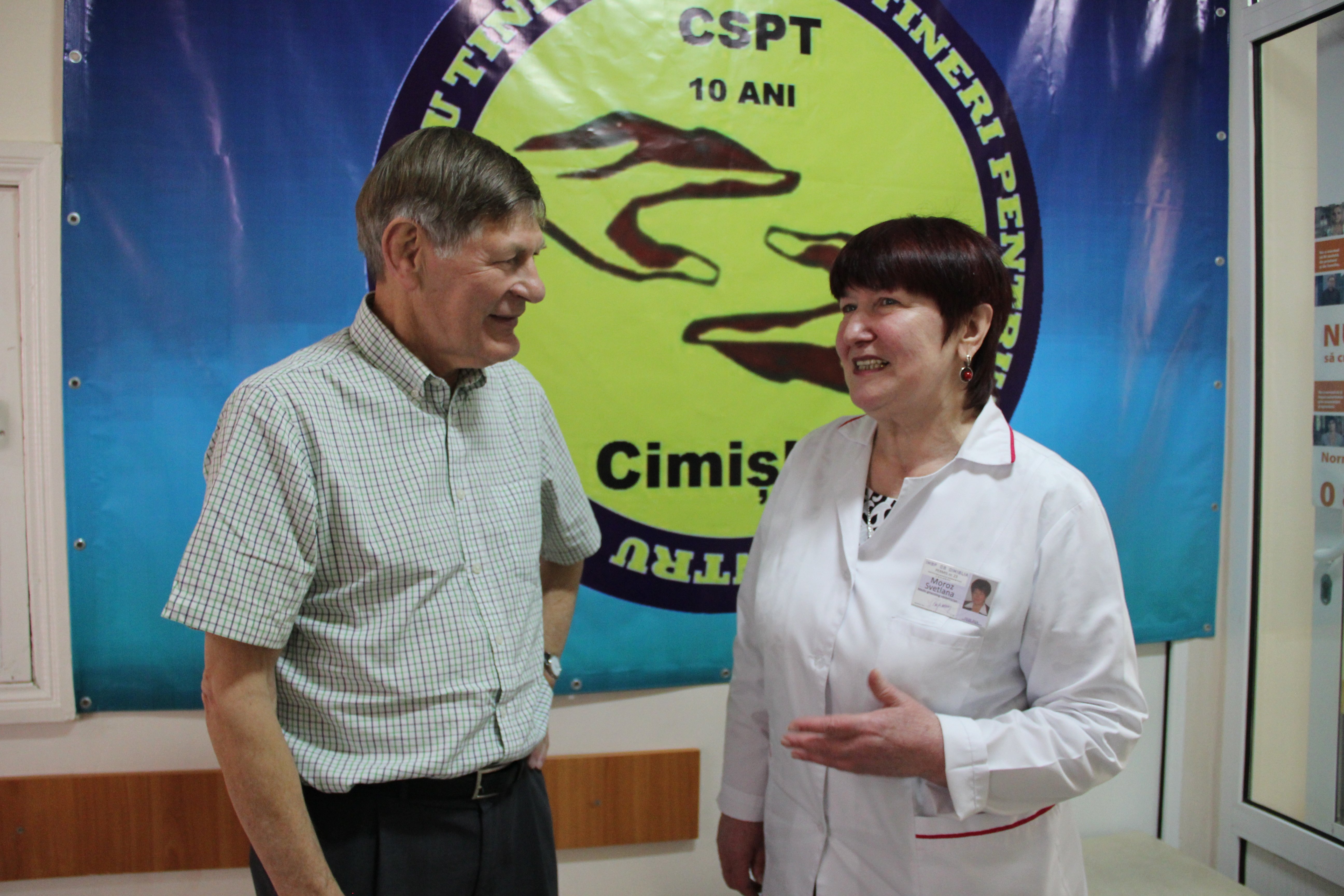 UNFPA expert during the visit to Cimislia