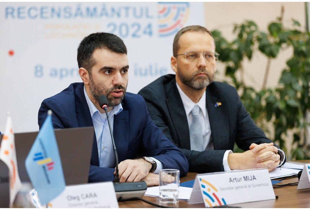 In the pictures is Artur MIJA, Secretary General of the Government and Jānis MAŽEIKS, Ambassador of the European Union to the Republic of Moldova