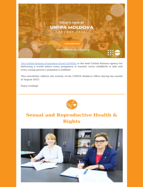 Newsletter with news regarding to sexual and reproductive health & rights