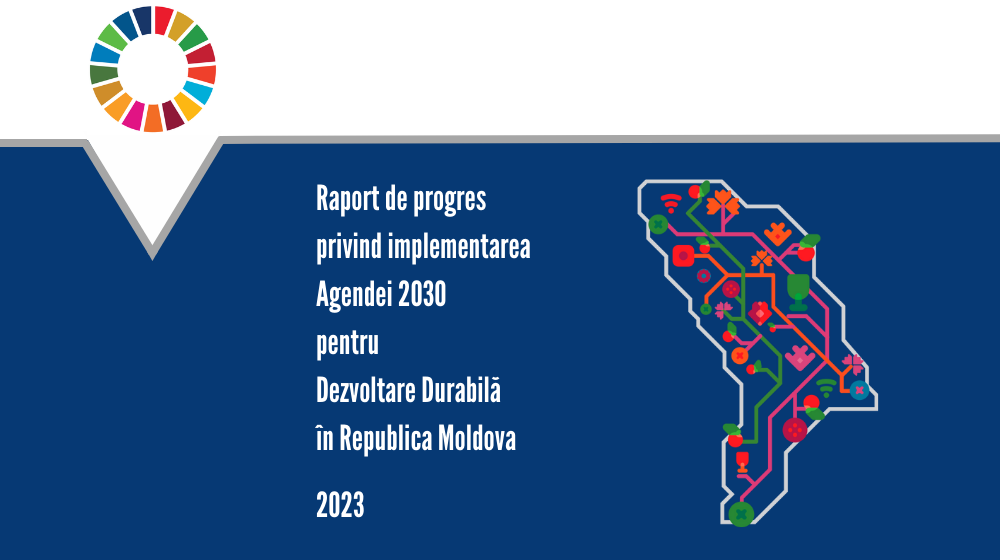 Coperta studiului cu harta Moldovei, logo-ul ODD și titlul raportului