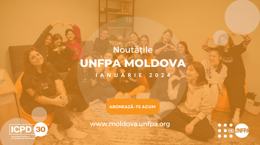 Banerul Newsletter-ului UNFPA Moldova pentru Ianuarie