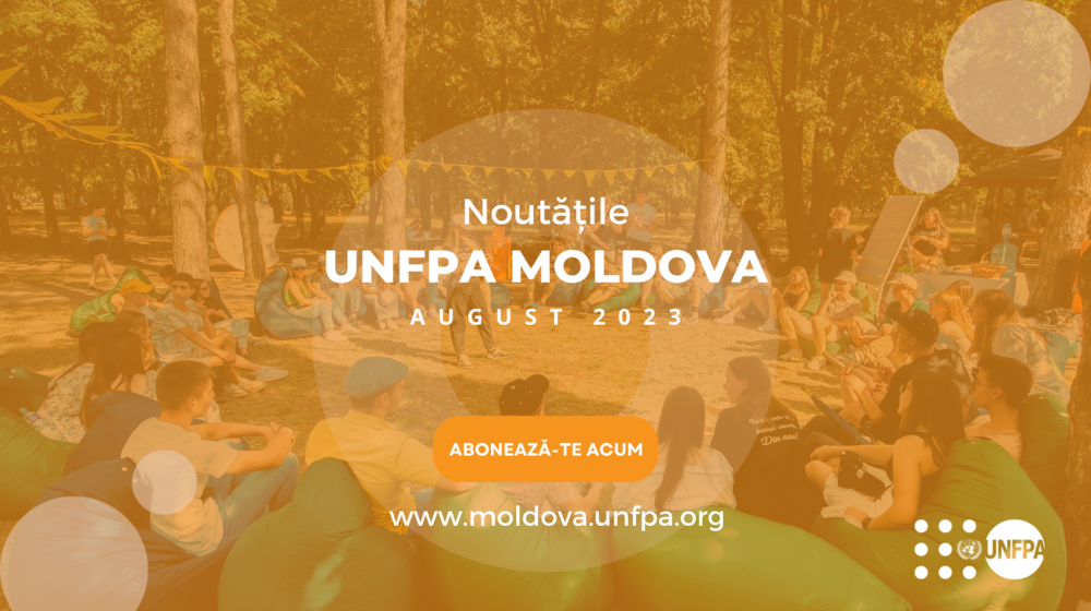 Banerul Newsletter-ului UNFPA Moldova pentru August