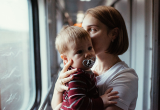 Yulia, a young mother from Kyiv, also moves to Chisinau with her young son named Vlad. Vlad was born a week after the war began.