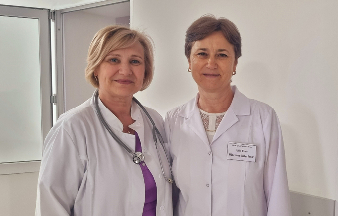 Two doctors from Soroca Hospital smiling