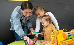 Panilino opened a play and leisure area to support mothers and fathers with young children