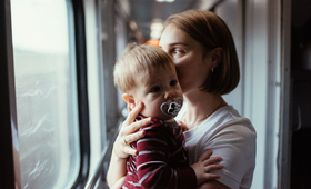 Yulia, a young mother from Kyiv, also moves to Chisinau with her young son named Vlad. Vlad was born a week after the war began.