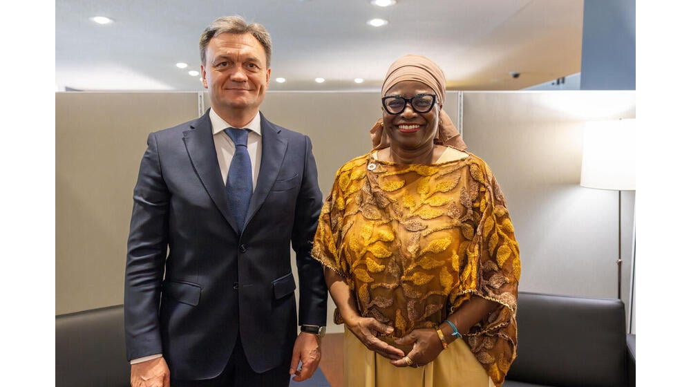 Premierul Dorin Recean si Directoarea Executiva UNFPA, Dr. Natalia Kanem