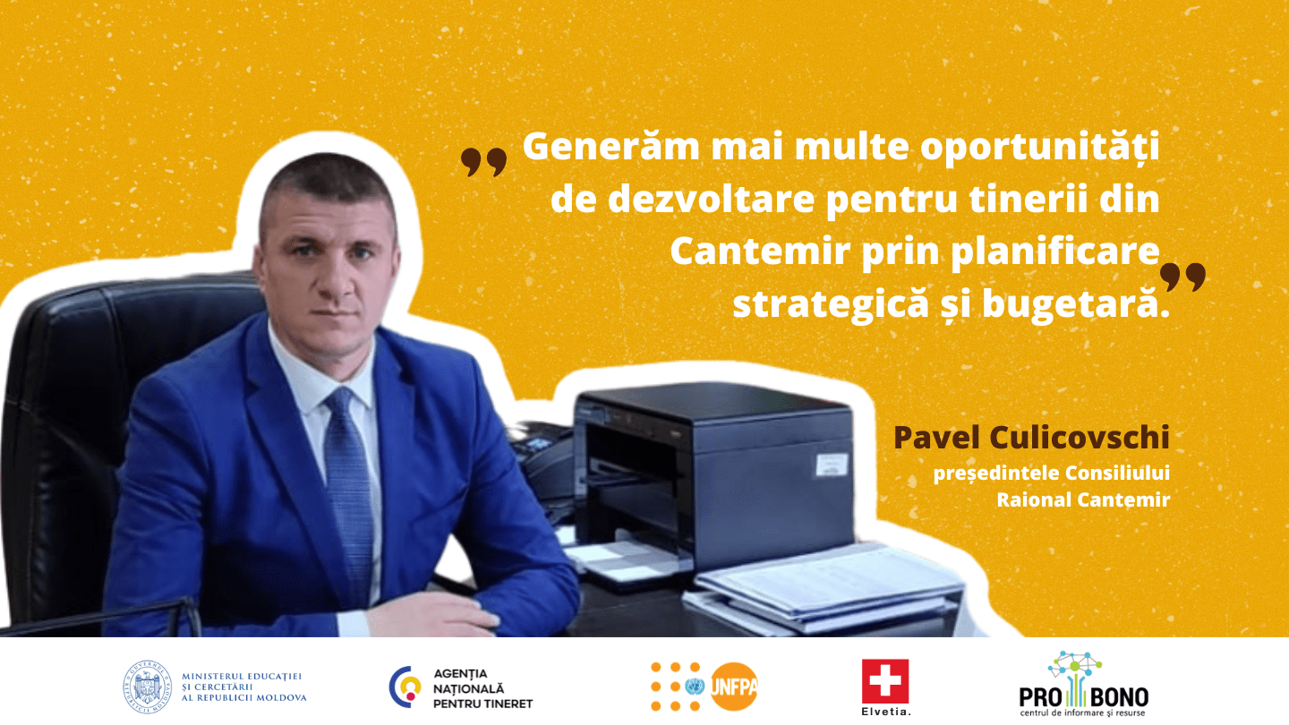 Pavel Culicovschi, președintele Consiliului Raional Cantemir 