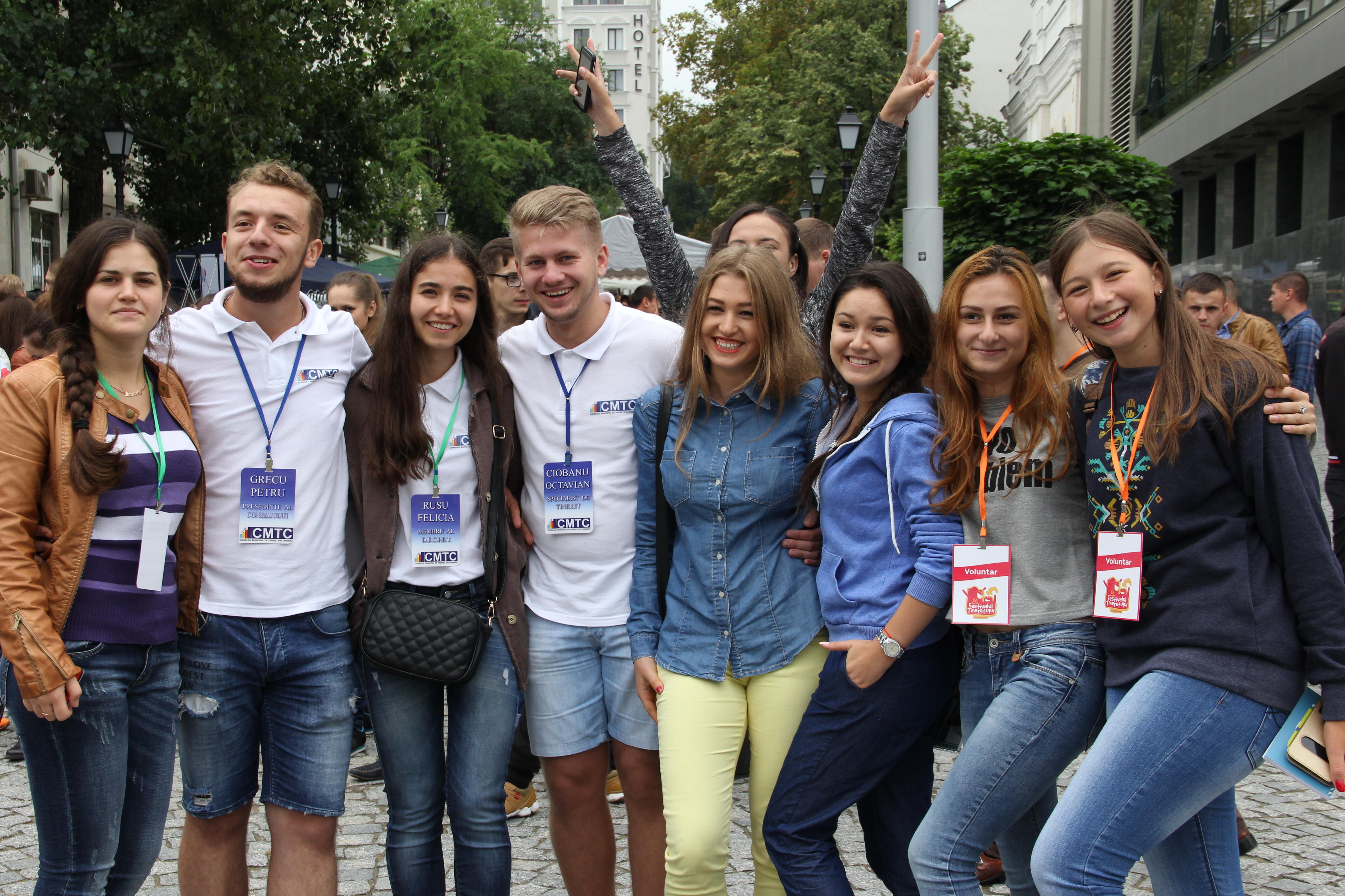 Young people celebrating International Youth Day 