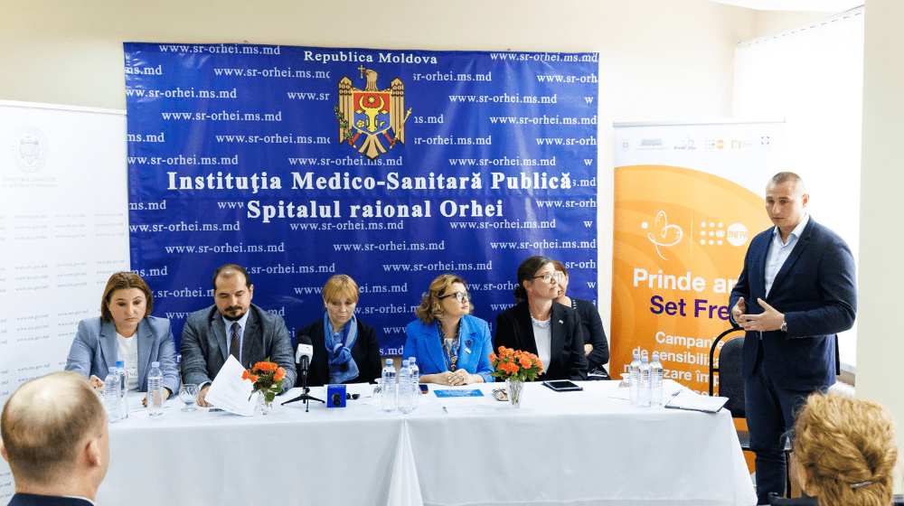 The Network of multisectoral support units for gender-based violence survivors was launched at the District Hospital in Orhei