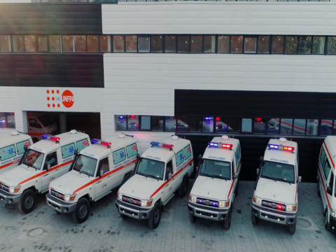 UNFPA și Guvernul SUA au transmis 20 de ambulanțe noi către echipele de asistență medicală urgentă din țară
