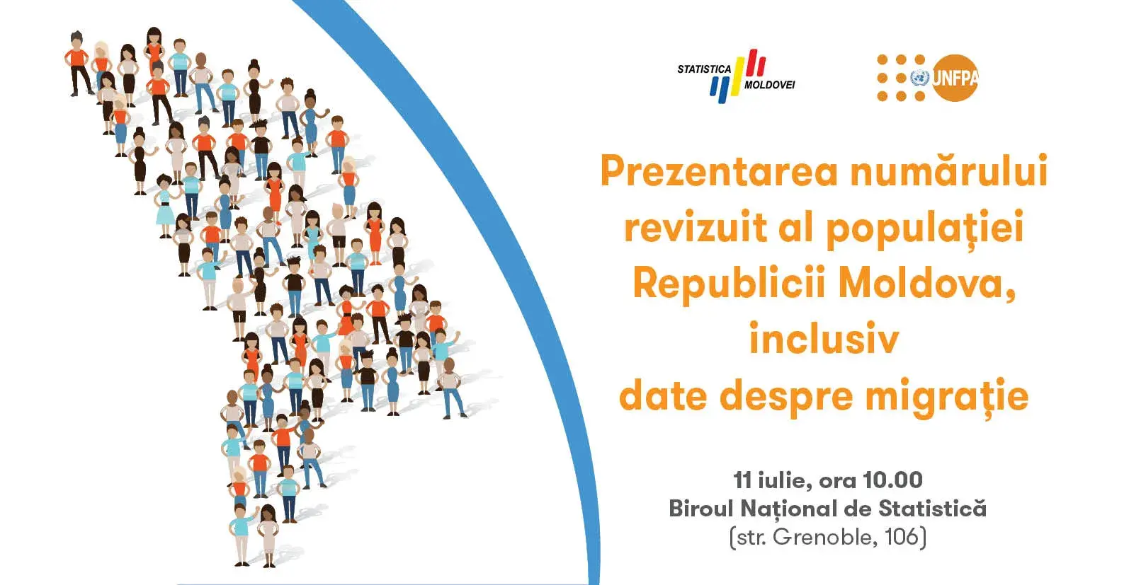 Biroul Național de Statistică prezintă numărul revizuit al populației Republicii Moldova, inclusiv date despre migrație 