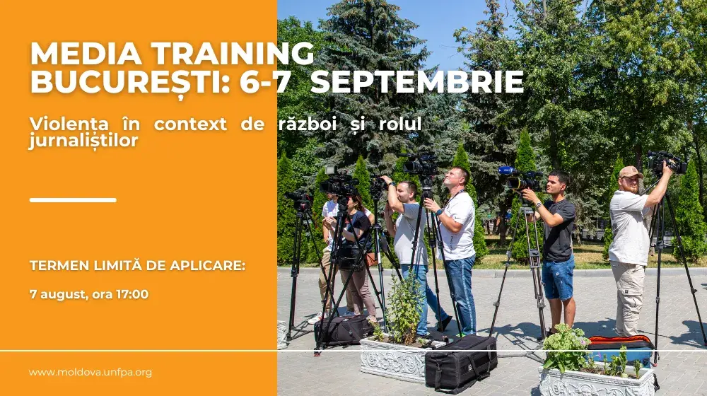 Media Training / București, 6-7 septembrie. Violența în context de război și rolul jurnaliștilor 