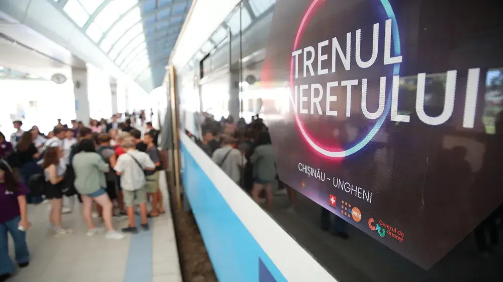 „Trenul tineretului” a adunat tinerii din întreaga țară la Ungheni pentru a sărbători împreună Ziua Internațională a Tineretului