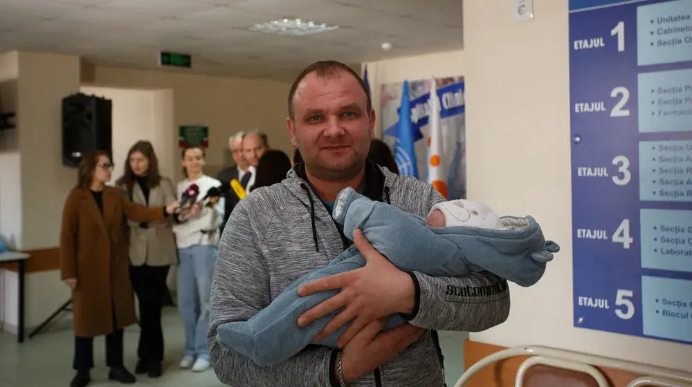 UNFPA and the US Government had made a huge contribution to improving the conditions in moldovan maternity hospitals 