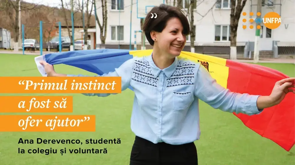 Ana Derevenco, studentă la colegiu și voluntară: “Primul instinct a fost să ofer ajutor”