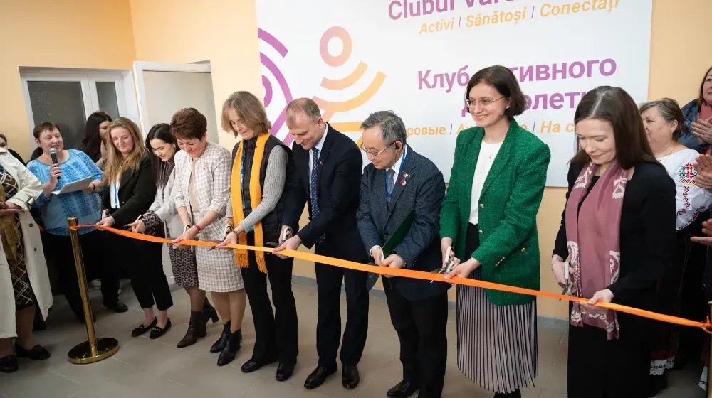 Launch of Ungheni Active Ageing Center redefines ageing in the Republic of Moldova