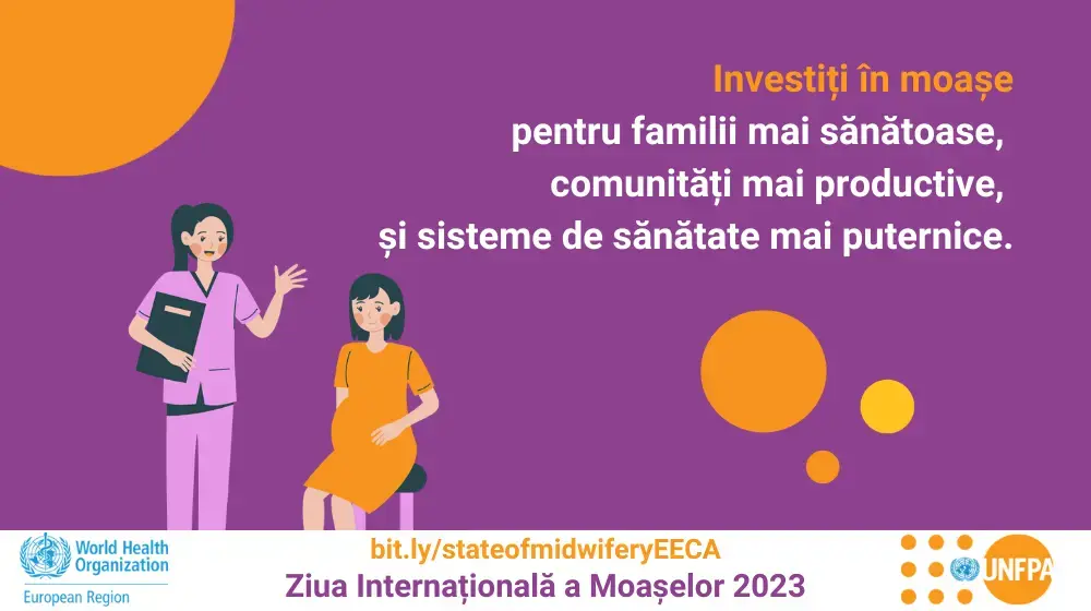 Declarație a directoarei executive UNFPA, Dr. Natalia Kanem, cu privire la Ziua Internațională a Moașei - 5 mai