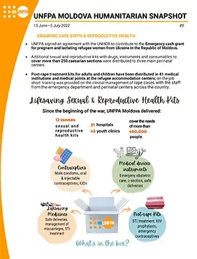 UNFPA Moldova Humanitarian Snapshot #3