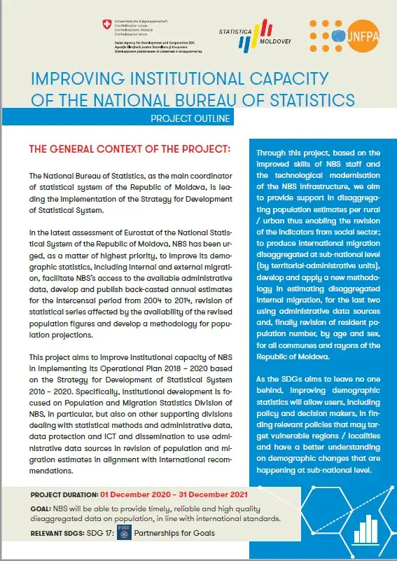 Improving institutional capacity of the National Bureau of Statistics: Project fact-sheet