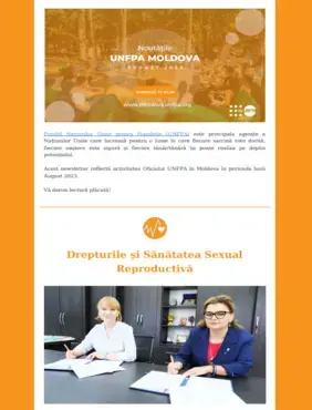 UNFPA Moldova Newsletter (August 2023)