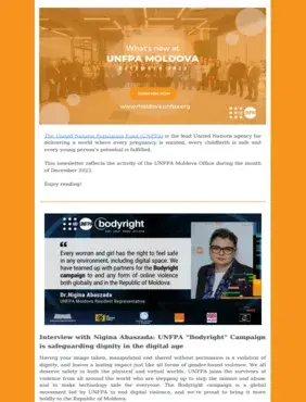 UNFPA Moldova Newsletter (December 2023)