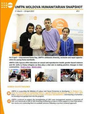 UNFPA Moldova Humanitarian Snapshot #13