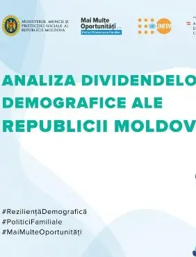 ​Infographics with data from the ‘Analysis of the Demographic Dividends of the Republic of Moldova’ study