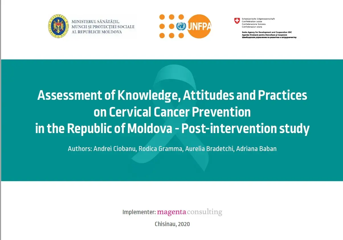 Infographic: Assessment of Knowledge, Attitudes and Practices on Cervical Cancer Prevention in the Republic of Moldova - Post-intervention study