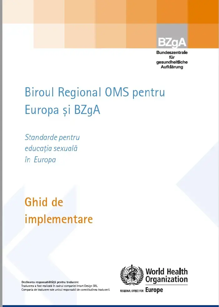 Standarde pentru educația sexuala în Europa Ghid de implementare