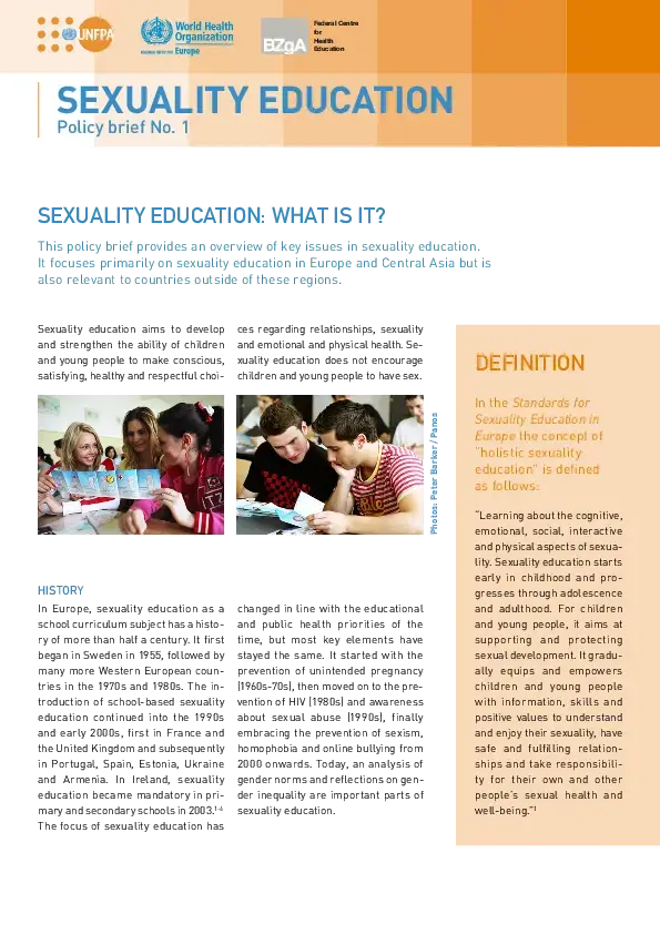 Sexuality Education: What is it?