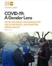 COVID-19: A Gender Lens: Protecting sexual and reproductive health and rights, and promoting gender equality