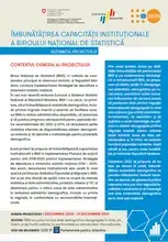 Îmbunătățirea capacității instituționale a Biroului Național de Statistică: fișă de proiect