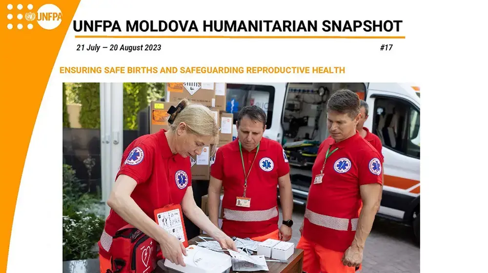 UNFPA Moldova Humanitarian Snapshot #17