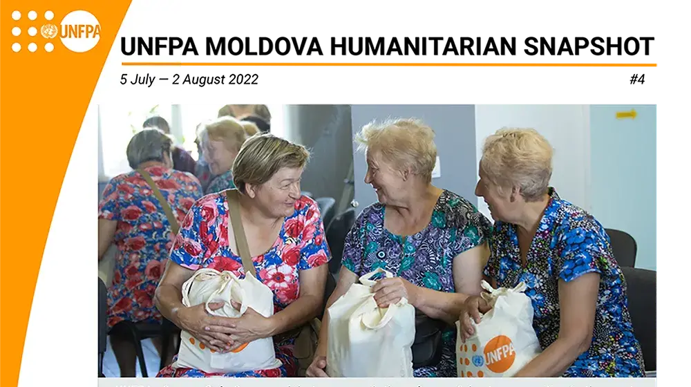 UNFPA Moldova Humanitarian Snapshot #4