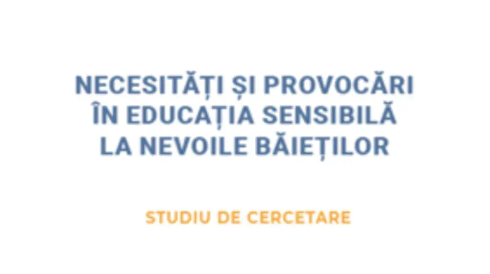 Necesități și provocări în educația sensibilă la nevoile băieților